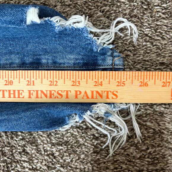 Blank NYC The Madison Crop Women's Jeans Raw Hem Size 26* Denim Distressed - Picture 7 of 9